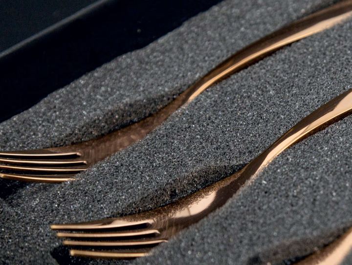 Rose-gold cutlery