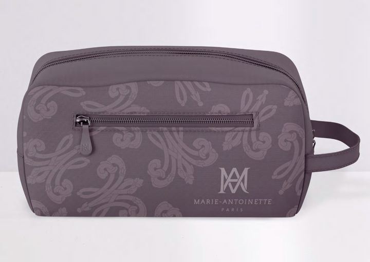 Purple patterned wash bag