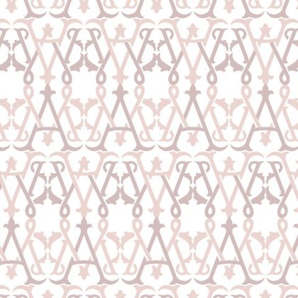 Rose monogram stripe — pattern from the Marie-Antoinette Style Guide